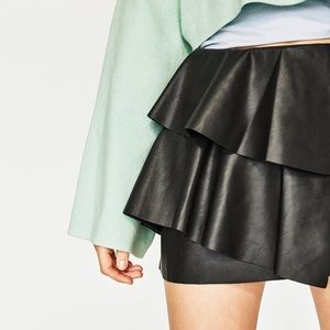 Zara Leather Skirt